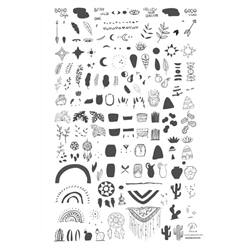 Sketched Art by barbrafeszyn (CjSLC-78) Stampingplade, Clear Jelly Stamper